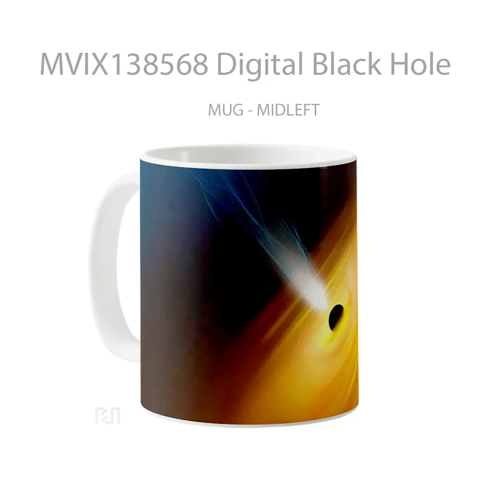 Mug Digital Black Hole Gelas Astronomi - All-side / Desain