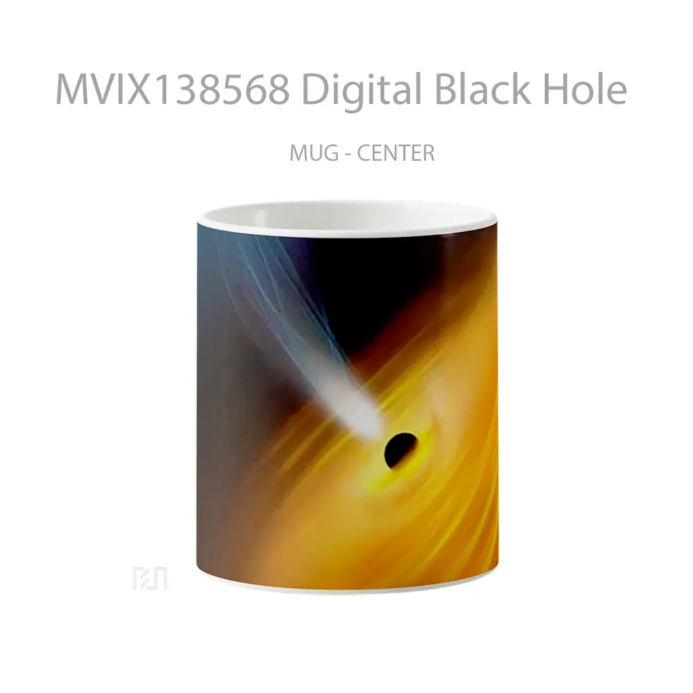 Mug Digital Black Hole Gelas Astronomi