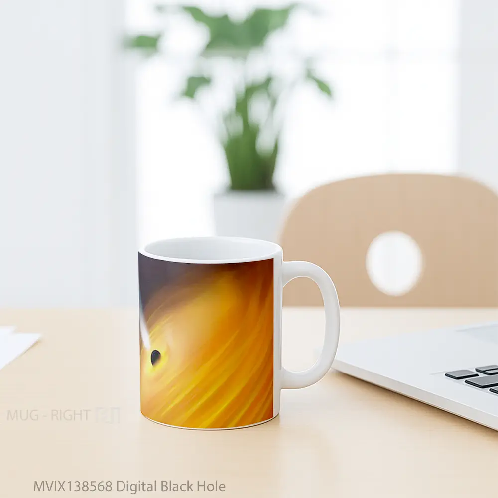 Mug Digital Black Hole Gelas Astronomi - All-side / Desain