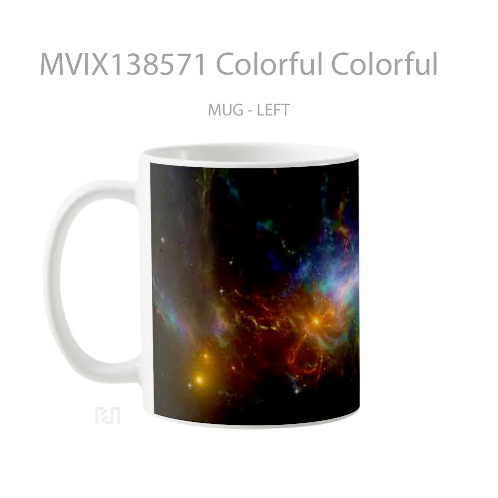 Mug Colorful Colorful Gelas Keramik Unik - All-side / Desain