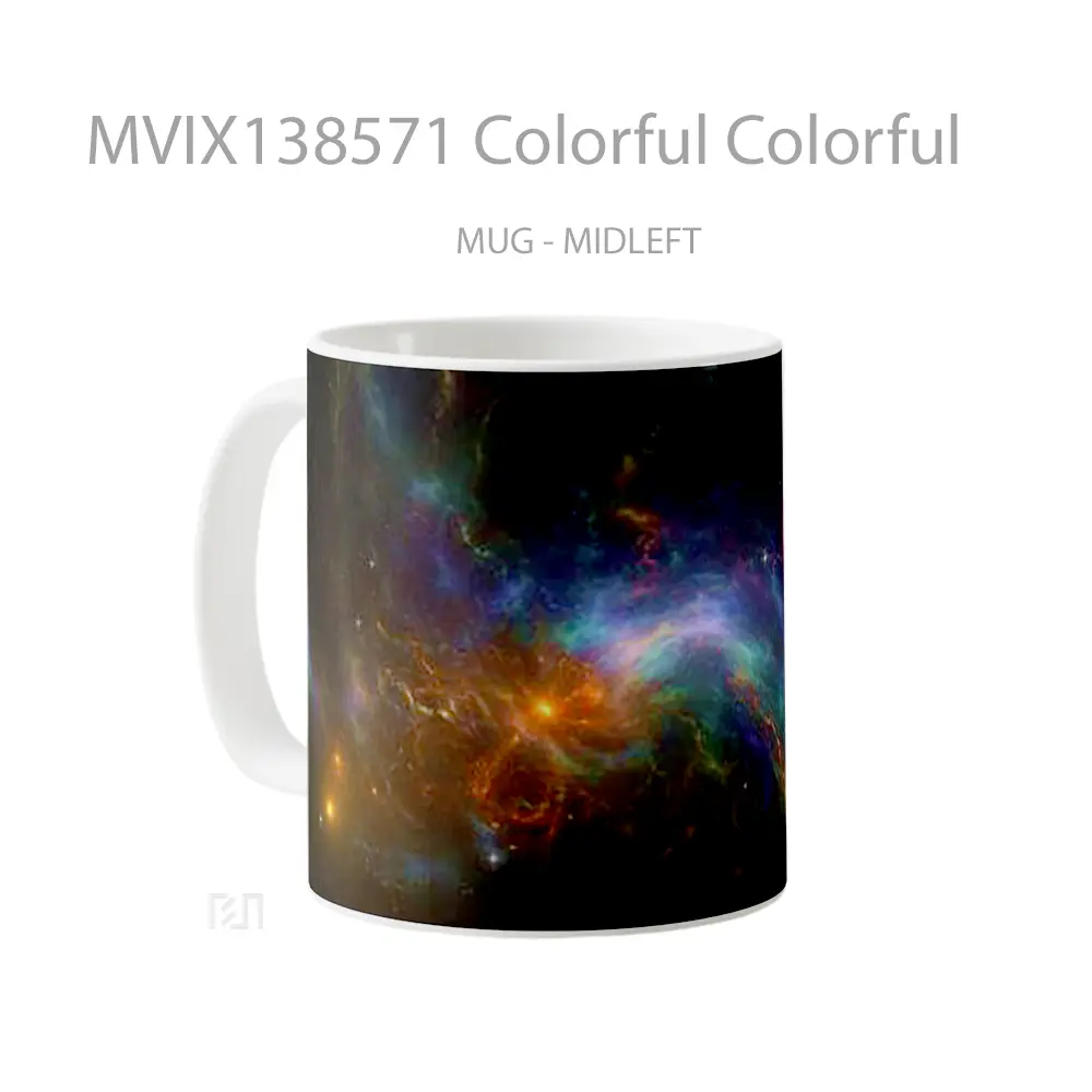 Mug Colorful Colorful Gelas Keramik Unik - All-side / Desain
