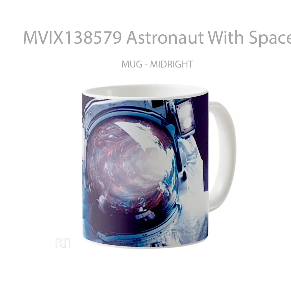 Mug Astronaut With Space Reflected In Helmet Gelas Astronomi - All-side / Desain