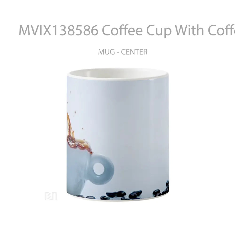Mug Coffee Cup With Coffee Beans Cangkir Kopi
