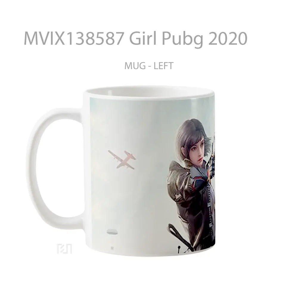 Mug Girl Pubg 2020 Cangkir Gamer - All-side / Desain