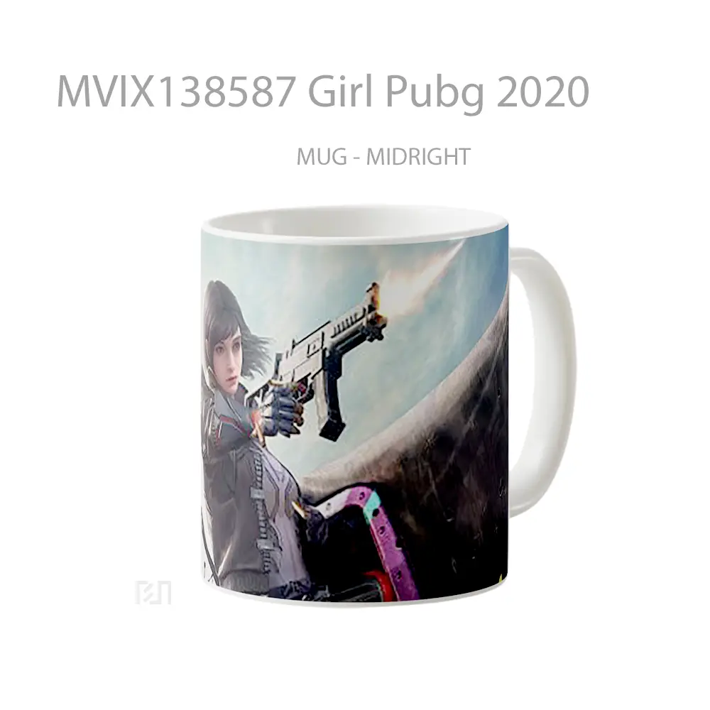 Mug Girl Pubg 2020 Cangkir Gamer - All-side / Desain