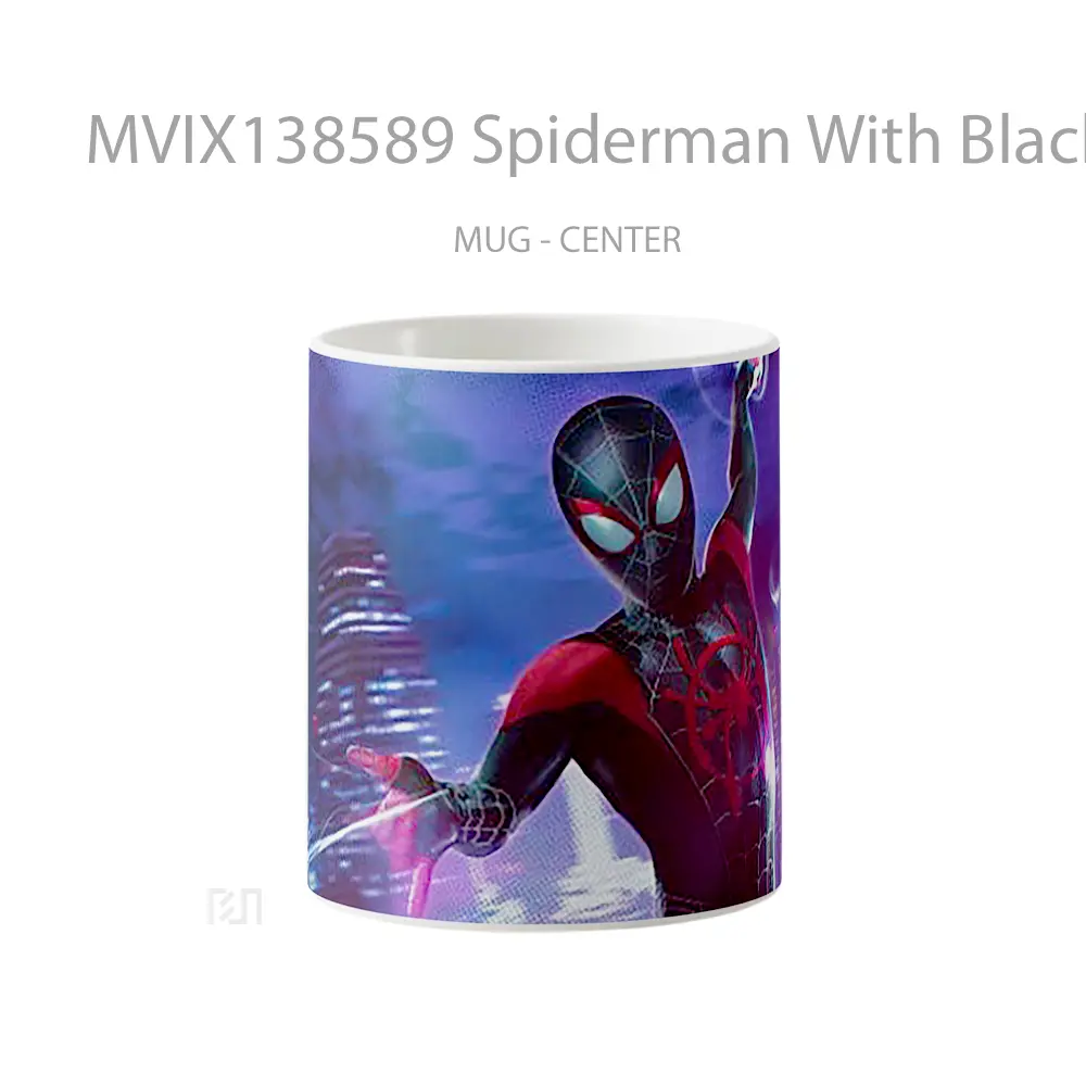Mug Spiderman With Black Suit V3 Gelas Superhero