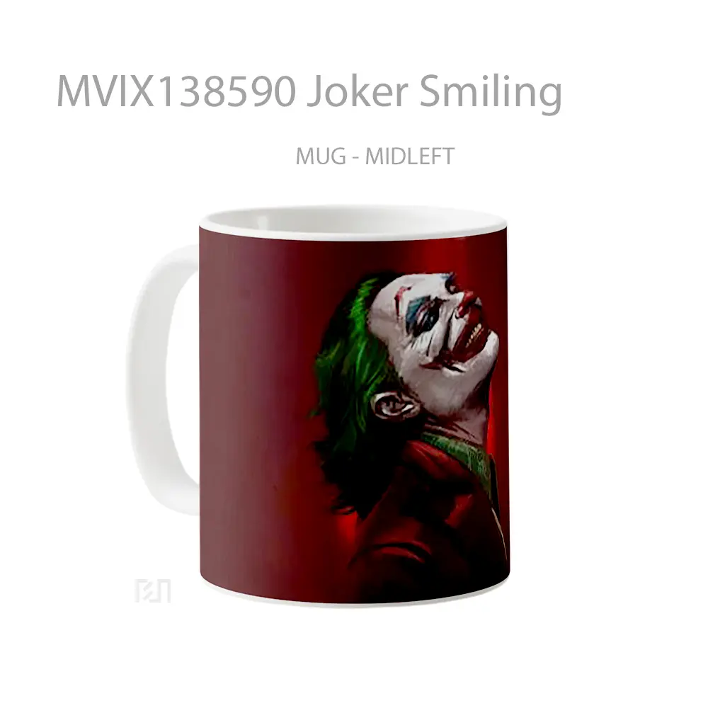 Mug Joker Smiling Gelas Superhero - All-side / Desain