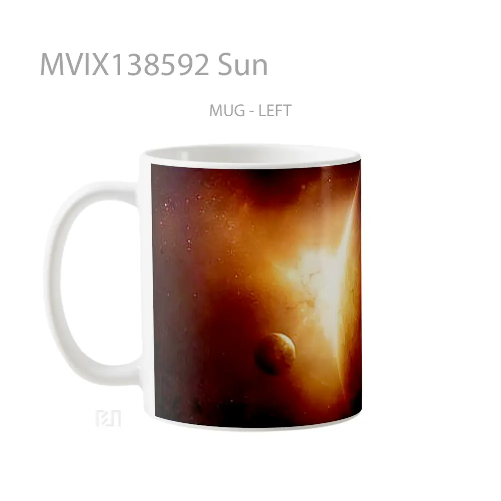 Mug Sun Gelas Keramik Unik - All-side / Desain