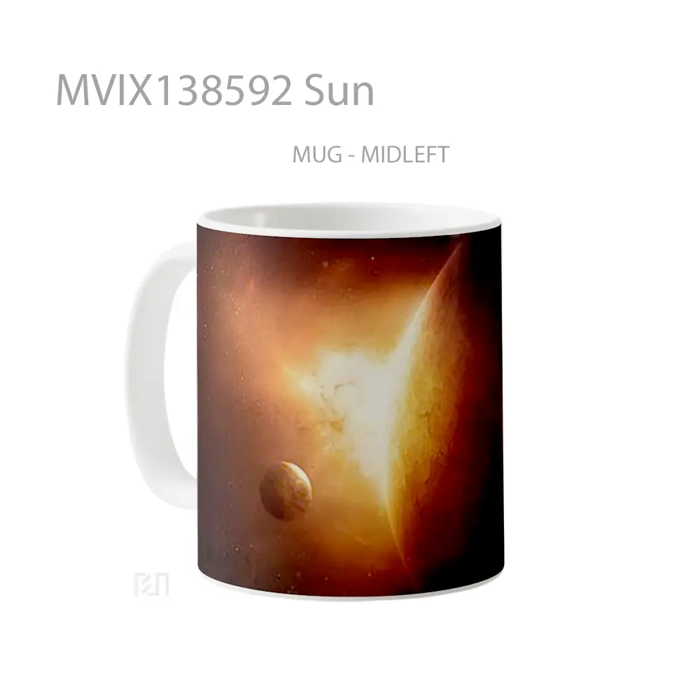 Mug Sun Gelas Keramik Unik - All-side / Desain