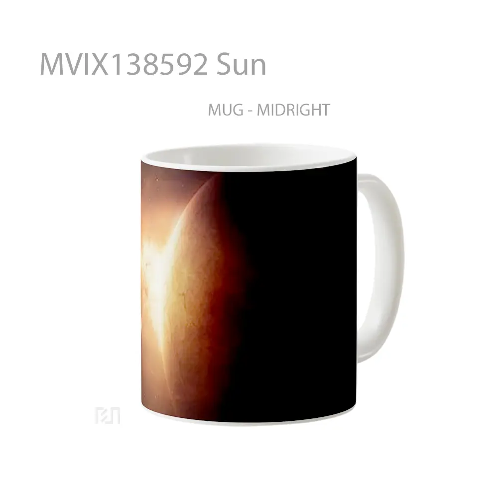 Mug Sun Gelas Keramik Unik - All-side / Desain