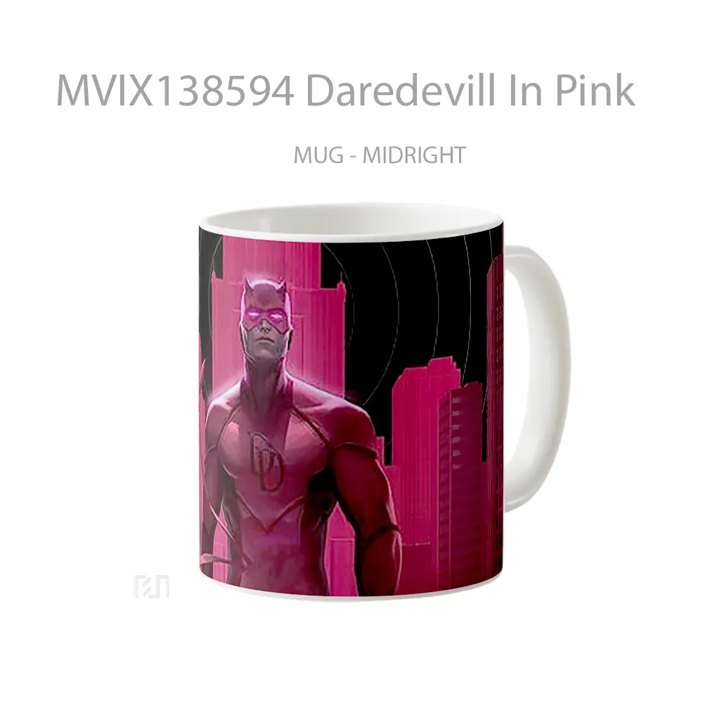 Mug Daredevill In Pink Gelas Keramik Unik - All-side / Desain