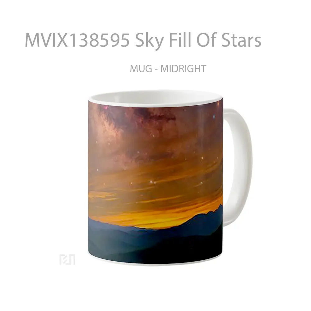 Mug Sky Fill Of Stars Gelas Pemandangan Alam - All-side / Desain