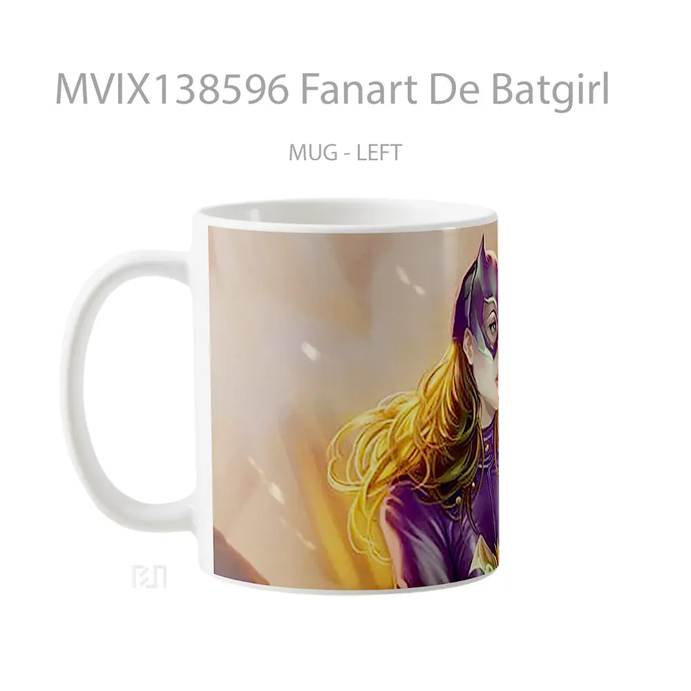Mug Fanart De Batgirl Gelas Superhero - All-side / Desain