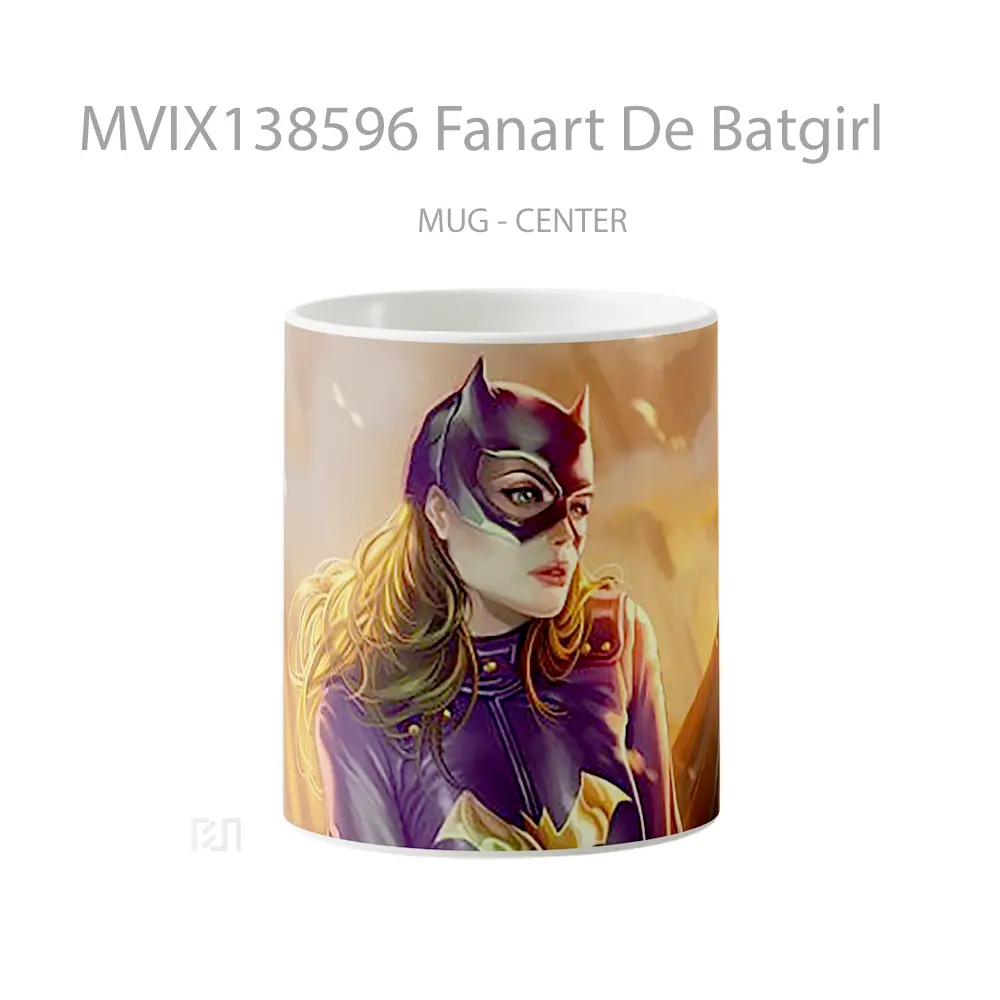 Mug Fanart De Batgirl Gelas Superhero