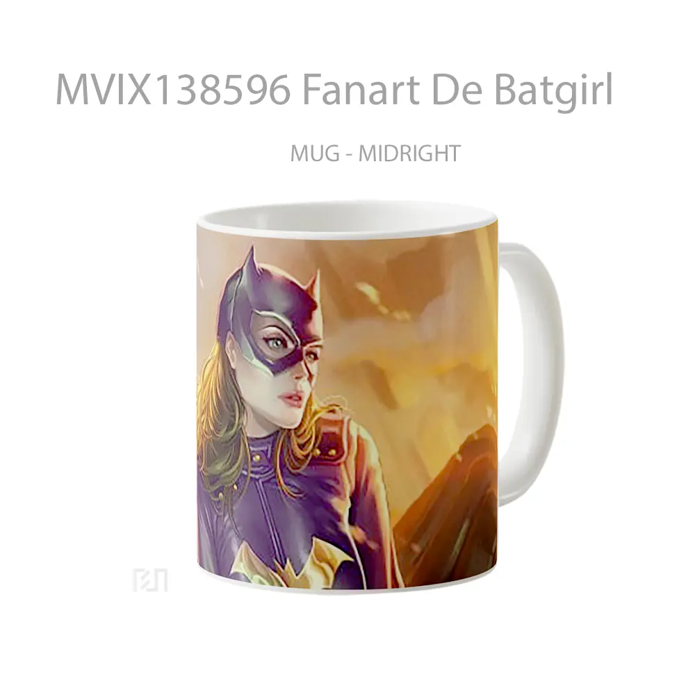 Mug Fanart De Batgirl Gelas Superhero - All-side / Desain