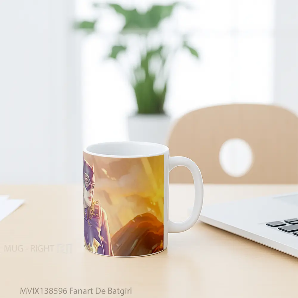 Mug Fanart De Batgirl Gelas Superhero - All-side / Desain