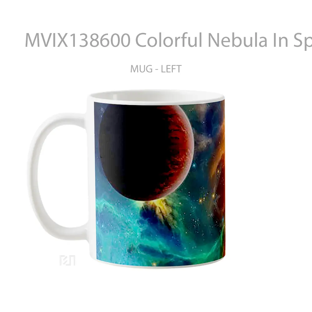 Mug Colorful Nebula In Space Gelas Astronomi - All-side / Desain