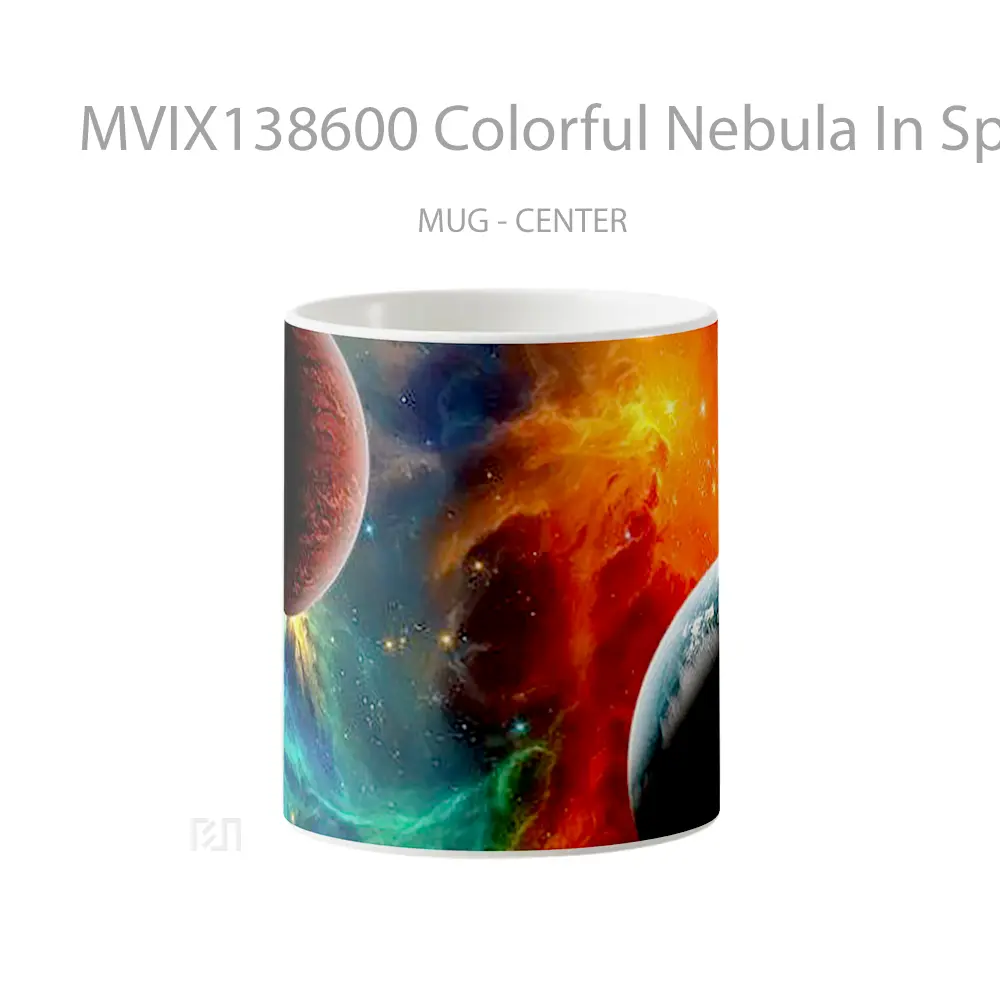 Mug Colorful Nebula In Space Gelas Astronomi