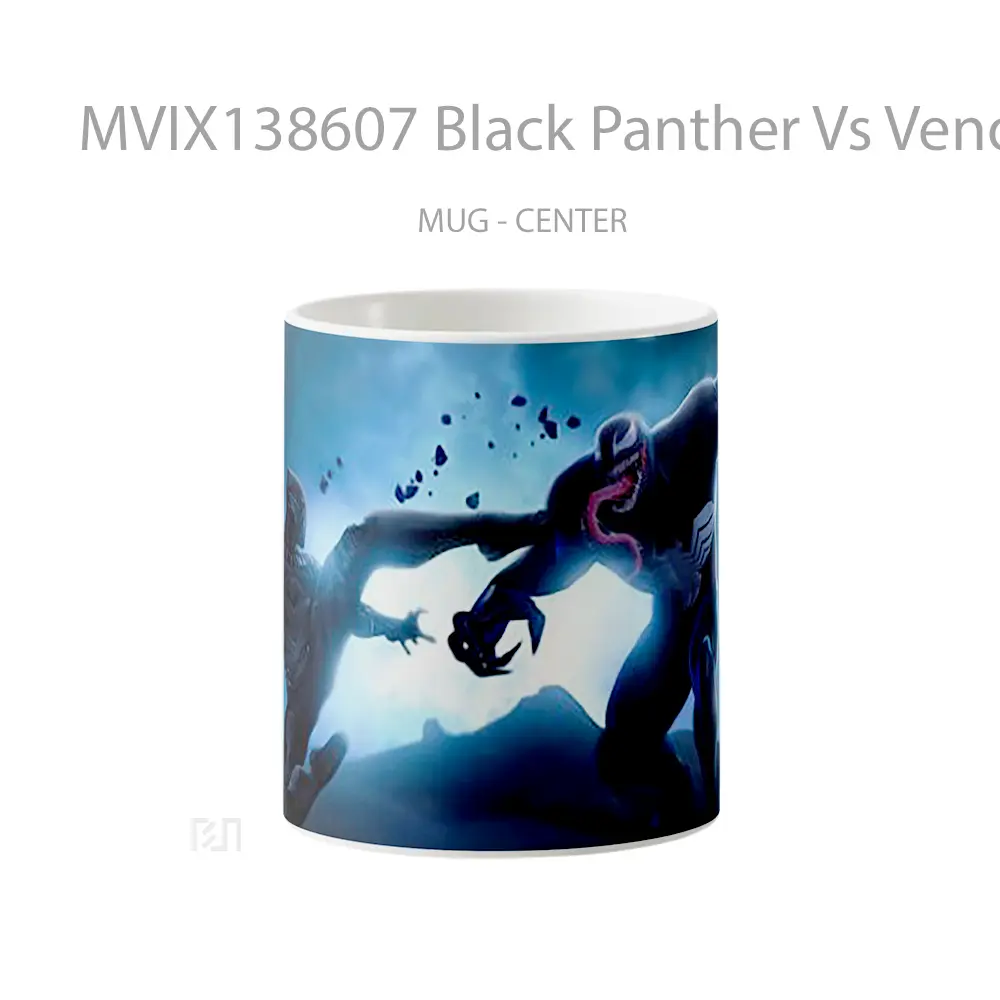 Mug Black Panther Vs Venom Gelas Superhero