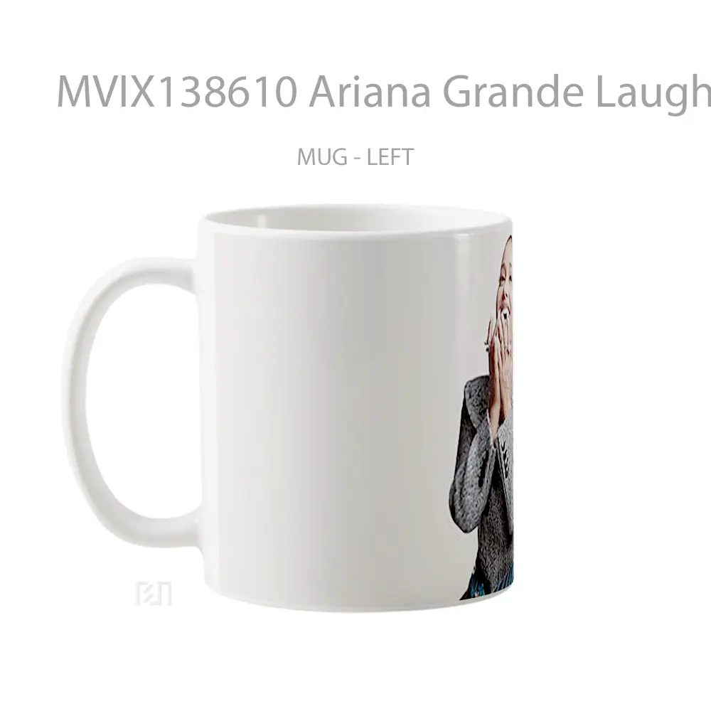 Mug Ariana Grande Laughing Gelas Selebriti - All-side / Desain