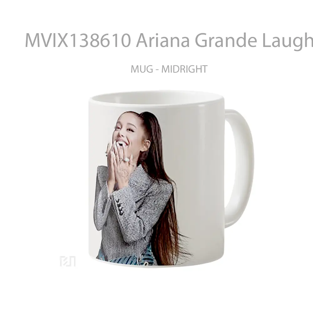 Mug Ariana Grande Laughing Gelas Selebriti - All-side / Desain