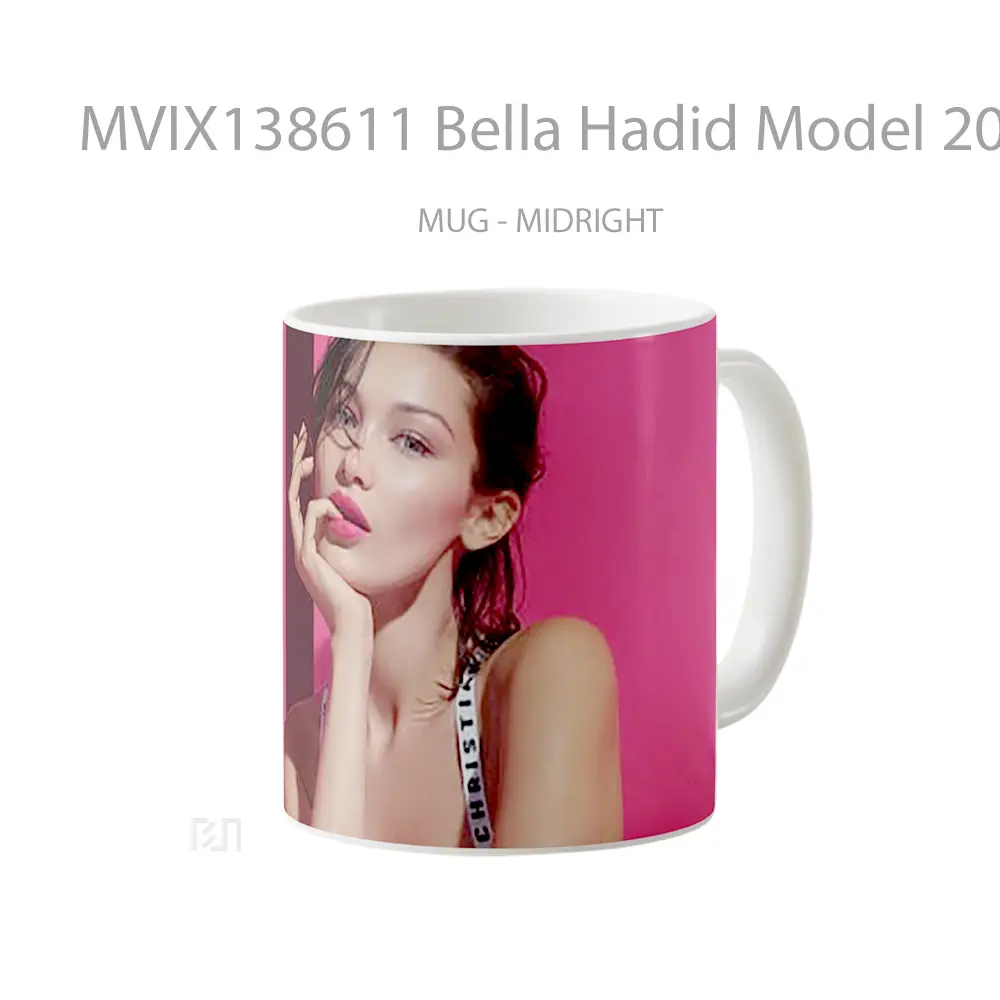 Mug Bella Hadid Model 2020 Gelas Keramik Unik - All-side / Desain