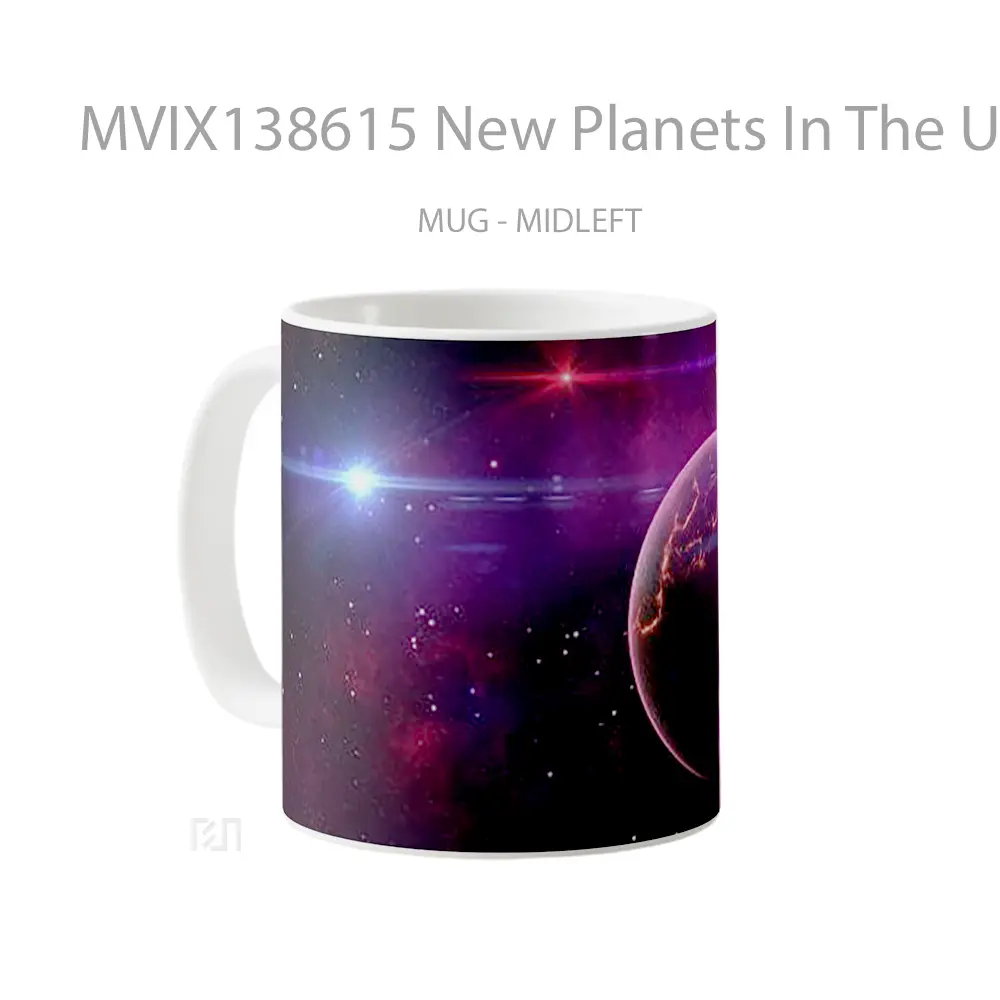 Mug New Planets In The Universe Gelas Astronomi - All-side / Desain