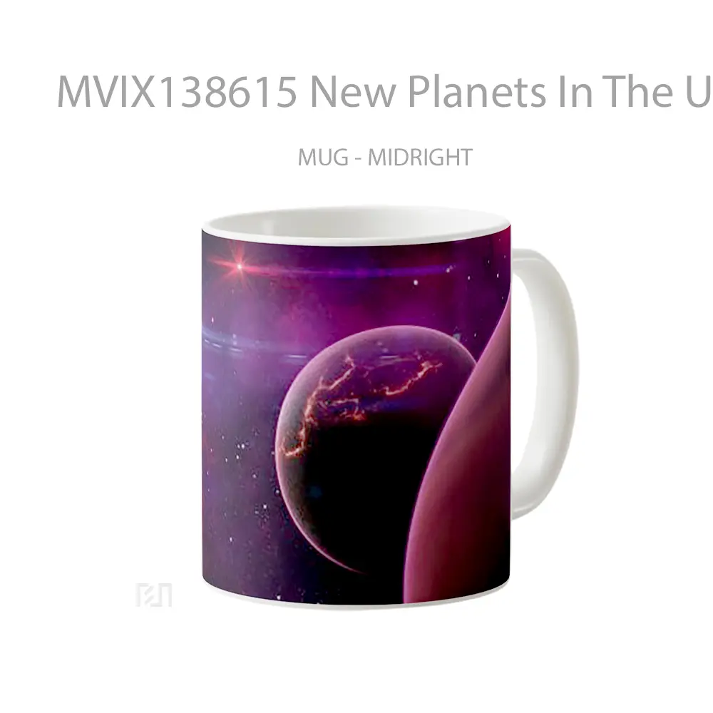 Mug New Planets In The Universe Gelas Astronomi - All-side / Desain