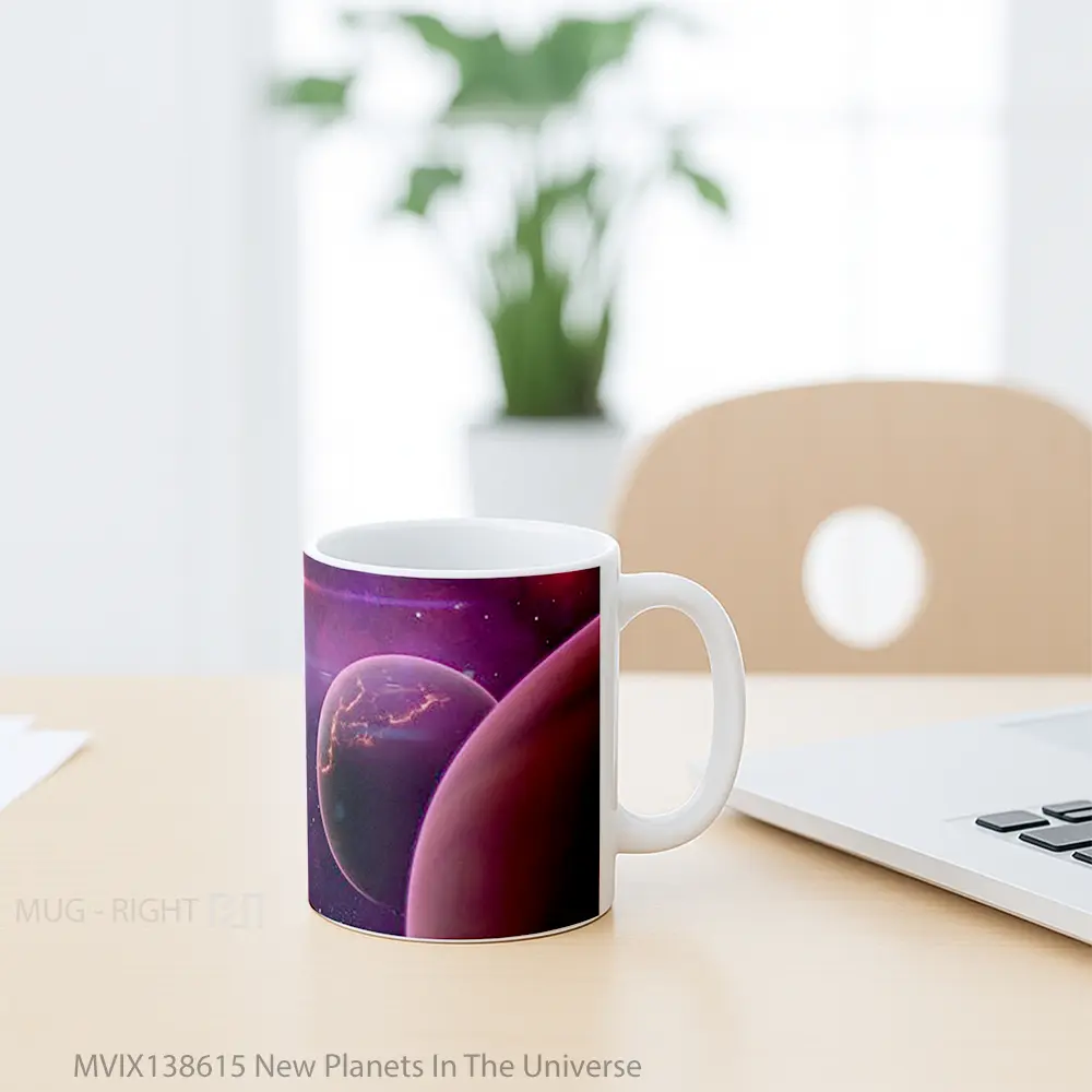 Mug New Planets In The Universe Gelas Astronomi - All-side / Desain