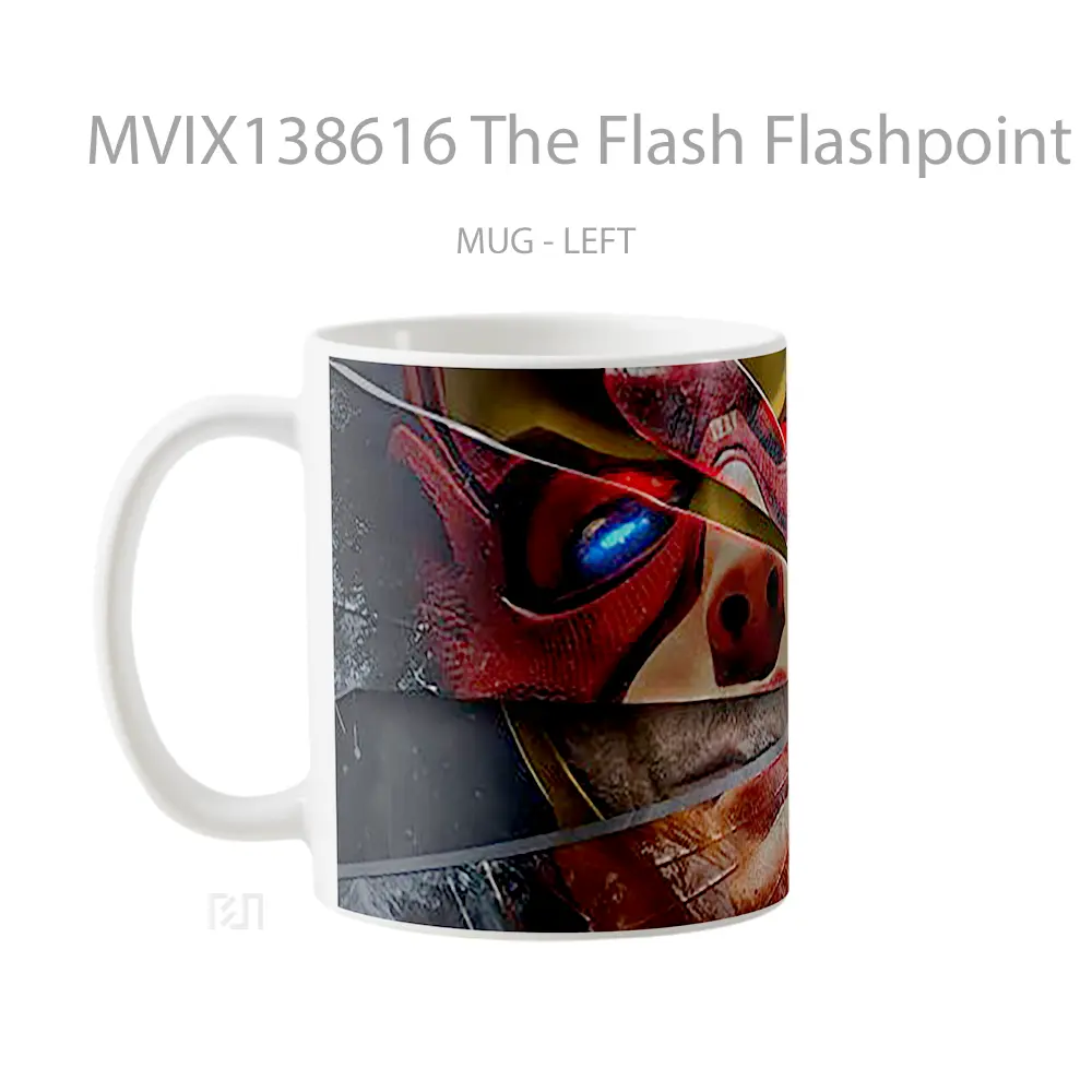 Mug The Flash Flashpoint Gelas Superhero - All-side / Desain