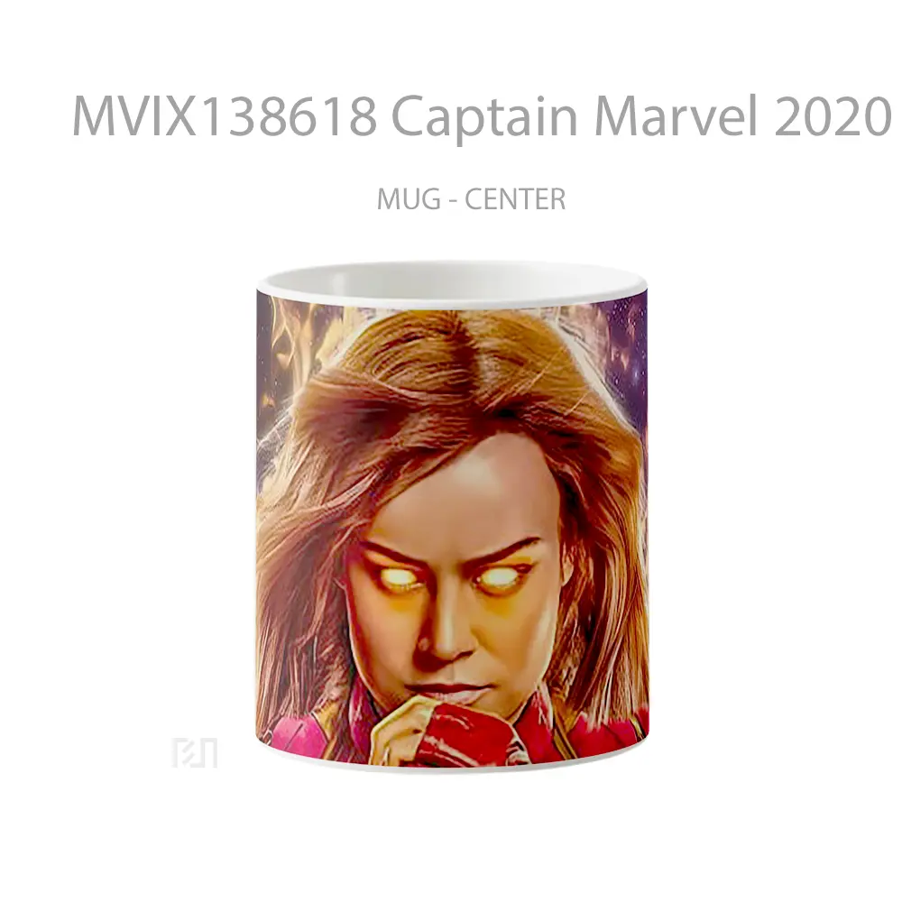 Mug Captain Marvel 2020 Fanart Gelas Superhero