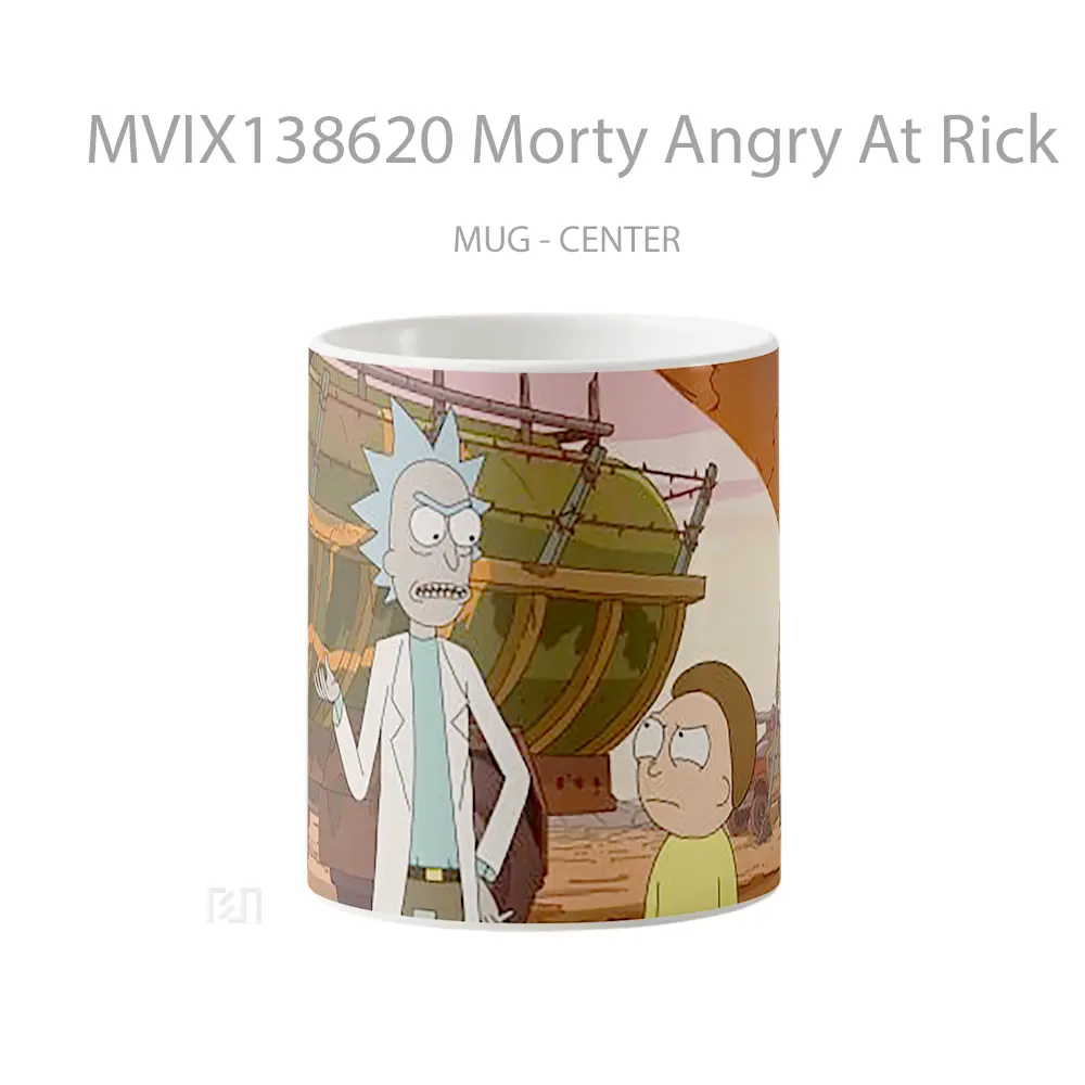 Mug Morty Angry At Rick Gelas Keramik Unik