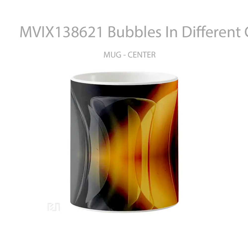 Mug Bubbles In Different Geometric Shapes Gelas Seni Modern