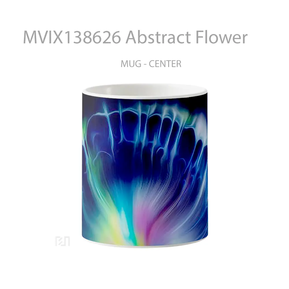 Mug Abstract Flower Gelas Pemandangan Alam