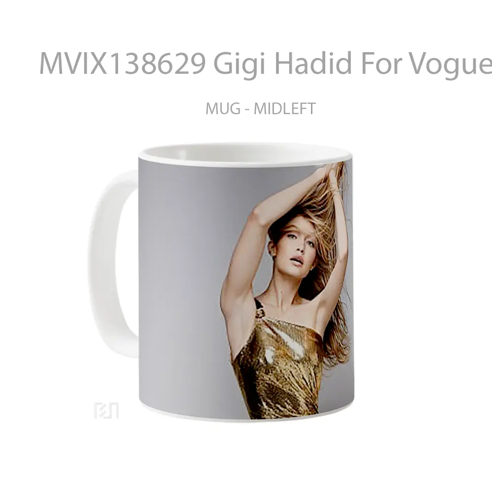 Mug Gigi Hadid For Vogue Germany 2020 Gelas Keramik Unik - All-side / Desain