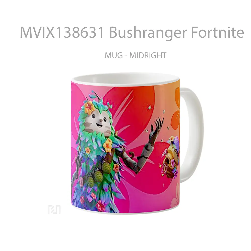 Mug Bushranger Fortnite Cangkir Gamer - All-side / Desain