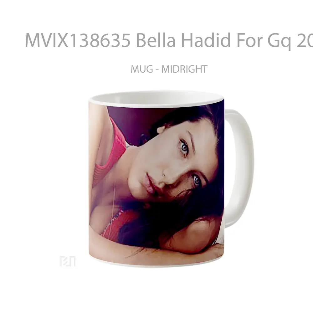 Mug Bella Hadid For Gq 2020 Gelas Keramik Unik - All-side / Desain