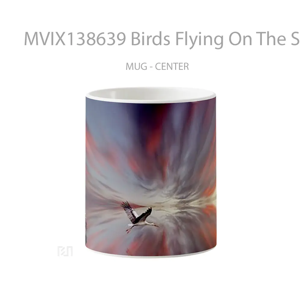 Mug Birds Flying On The Sky Gelas Hewan Lucu