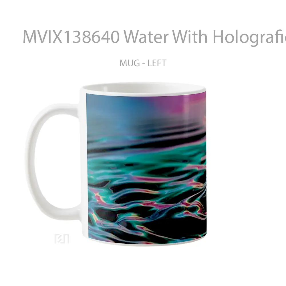 Mug Water With Holografic Effect Gelas Pemandangan Alam - All-side / Desain