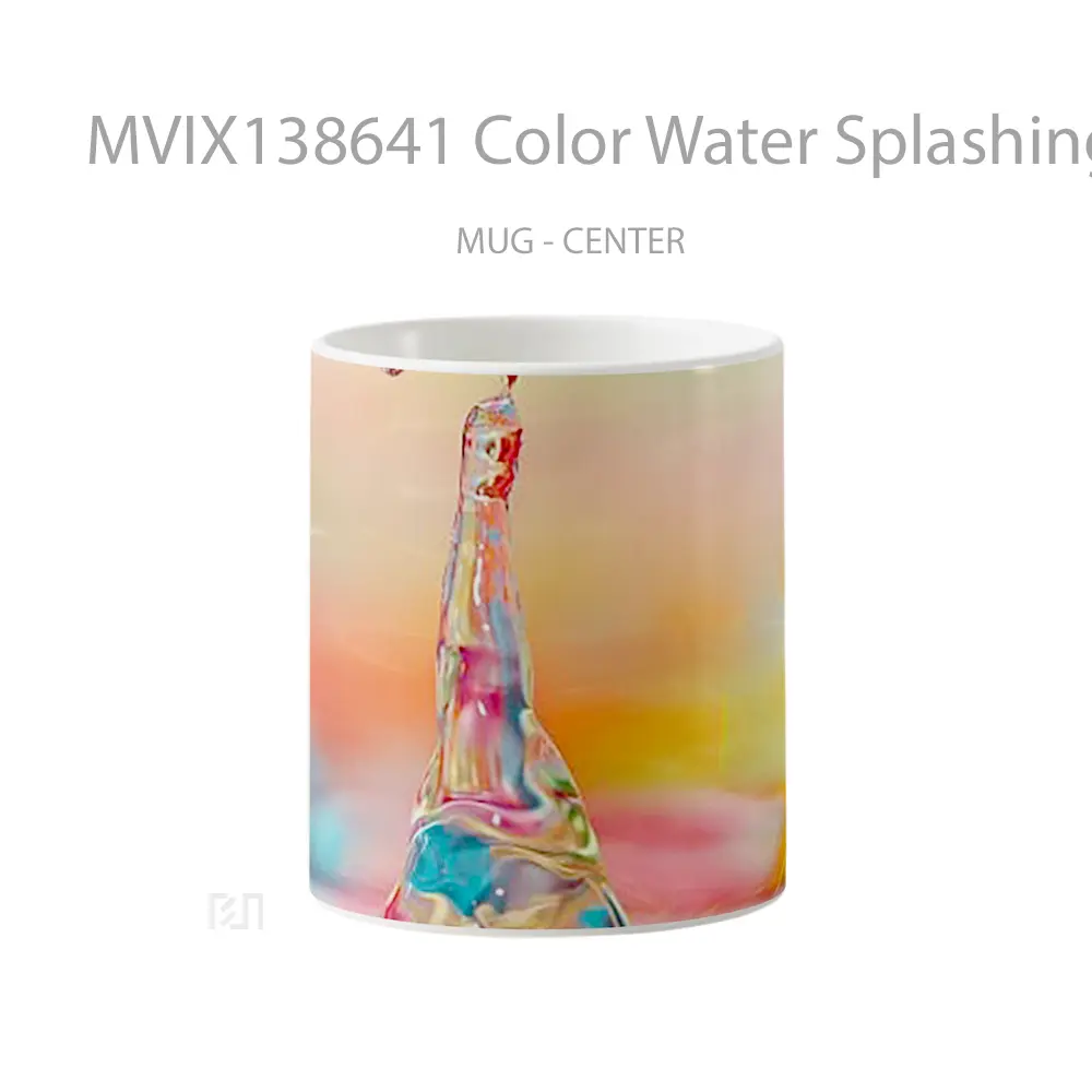 Mug Color Water Splashing Gelas Pemandangan Alam