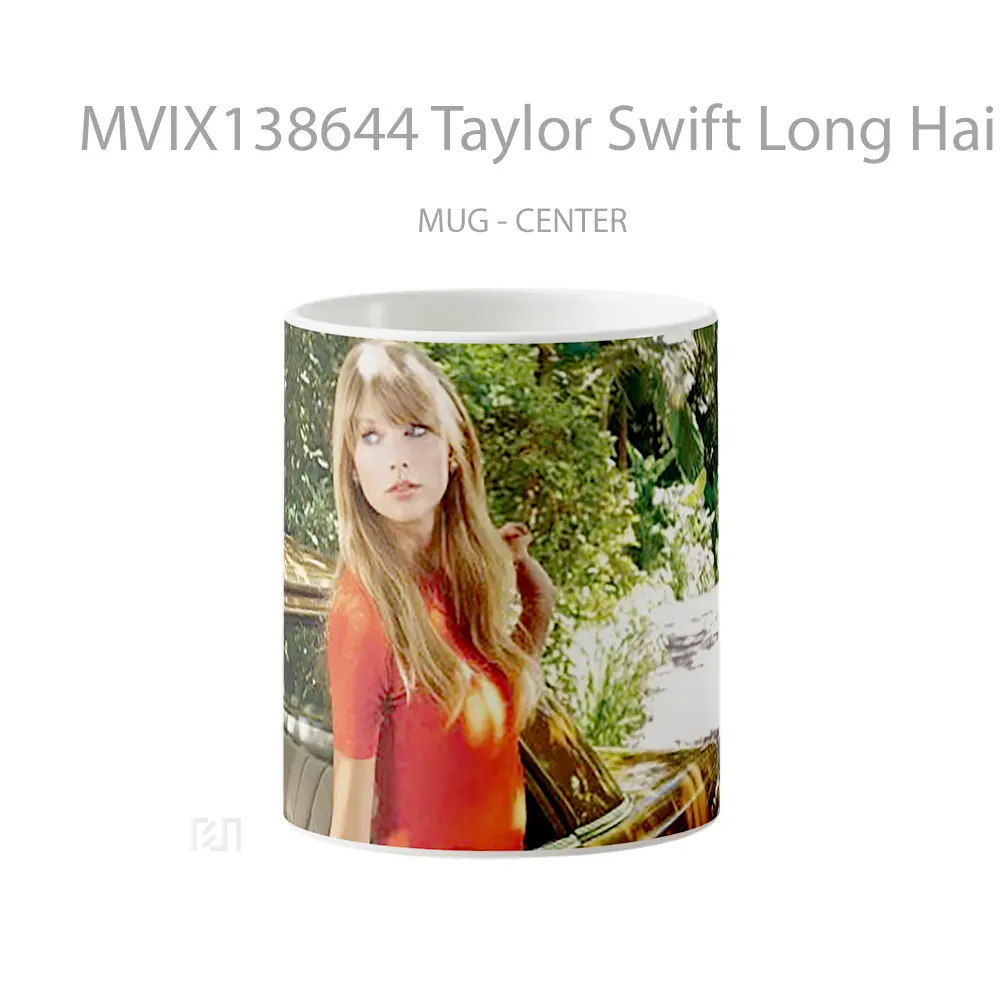 Mug Taylor Swift Long Hair Gelas Selebriti