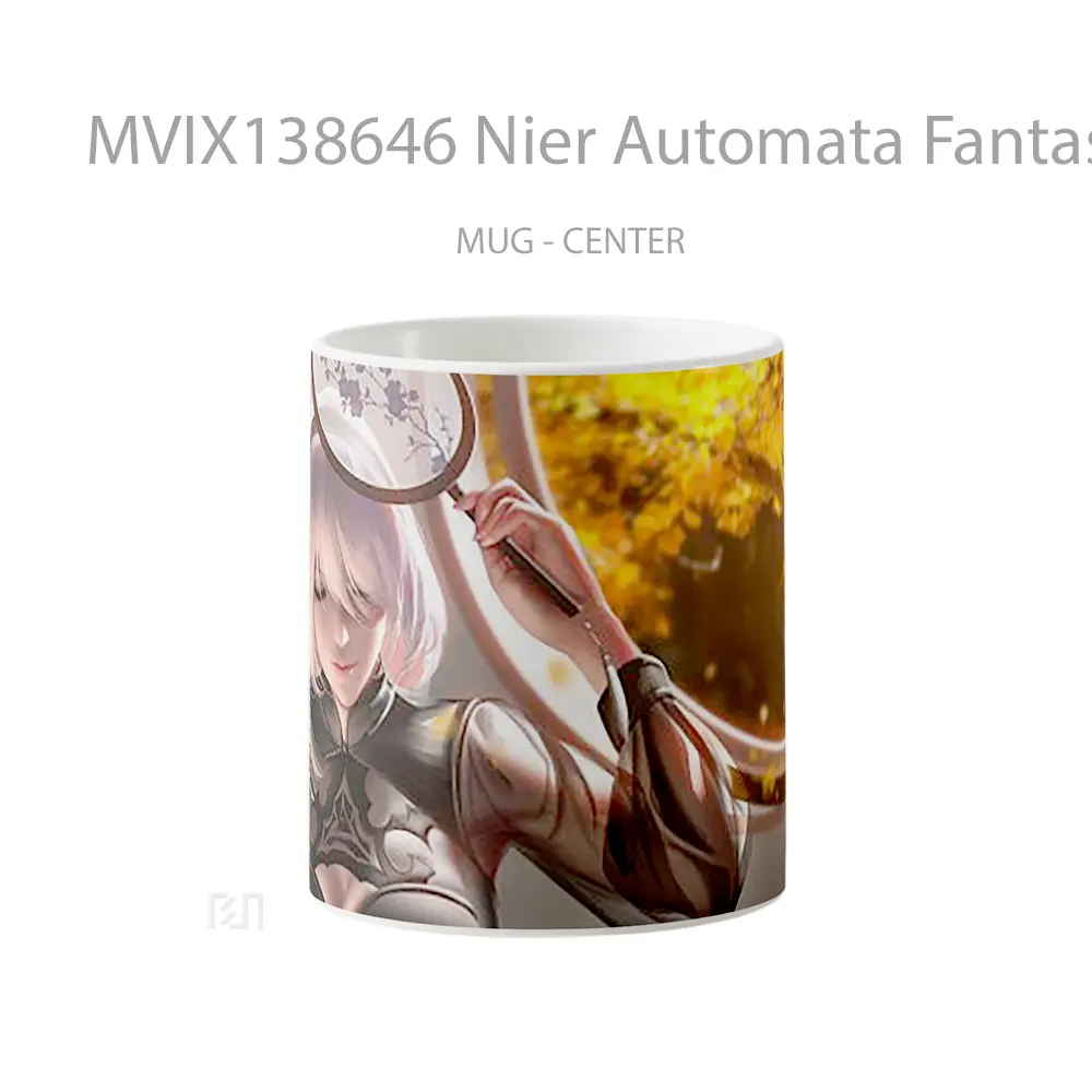 Mug Nier Automata Fantasy Art Cangkir Gamer