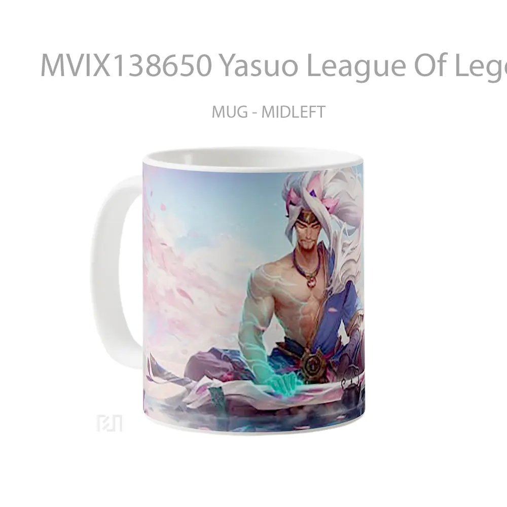Mug Yasuo League Of Legends Cangkir Gamer - All-side / Desain