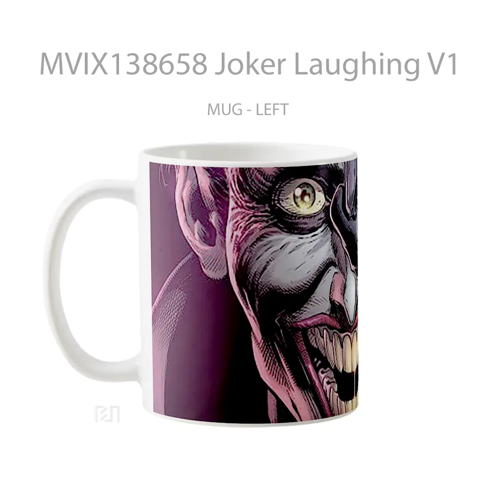 Mug Joker Laughing V1 Gelas Superhero - All-side / Desain