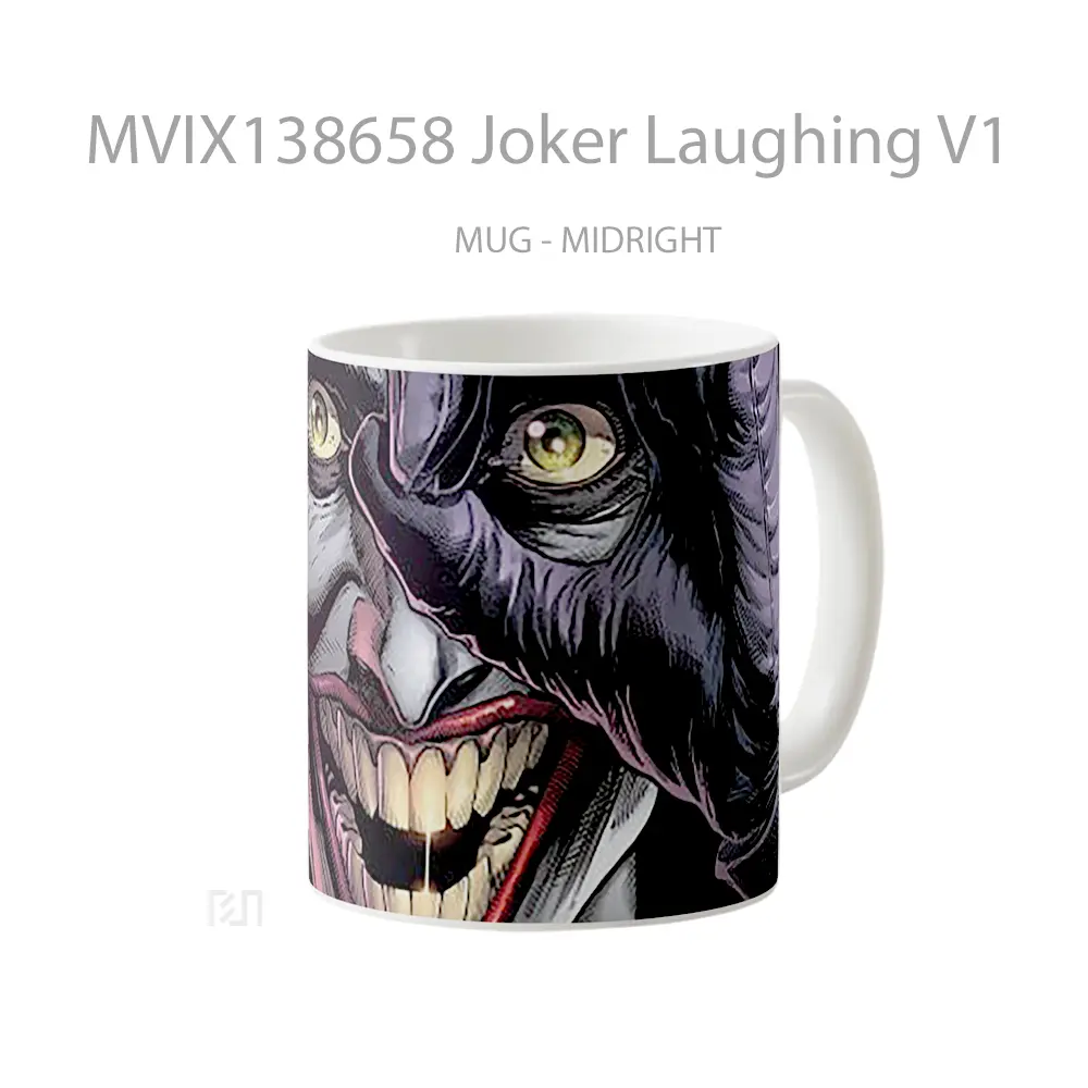 Mug Joker Laughing V1 Gelas Superhero - All-side / Desain
