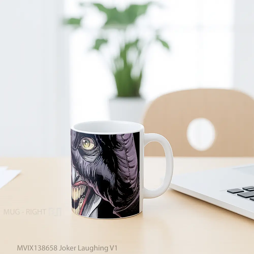 Mug Joker Laughing V1 Gelas Superhero - All-side / Desain