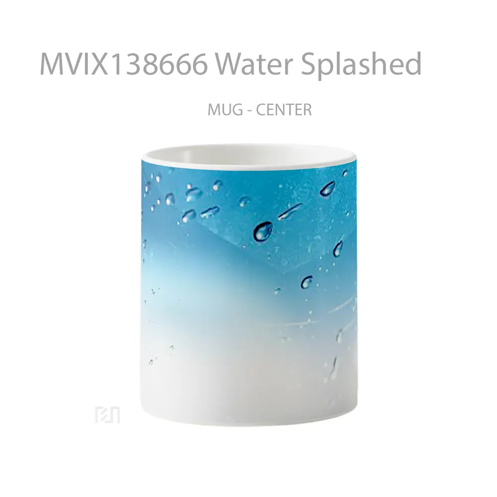 Mug Water Splashed Gelas Pemandangan Alam