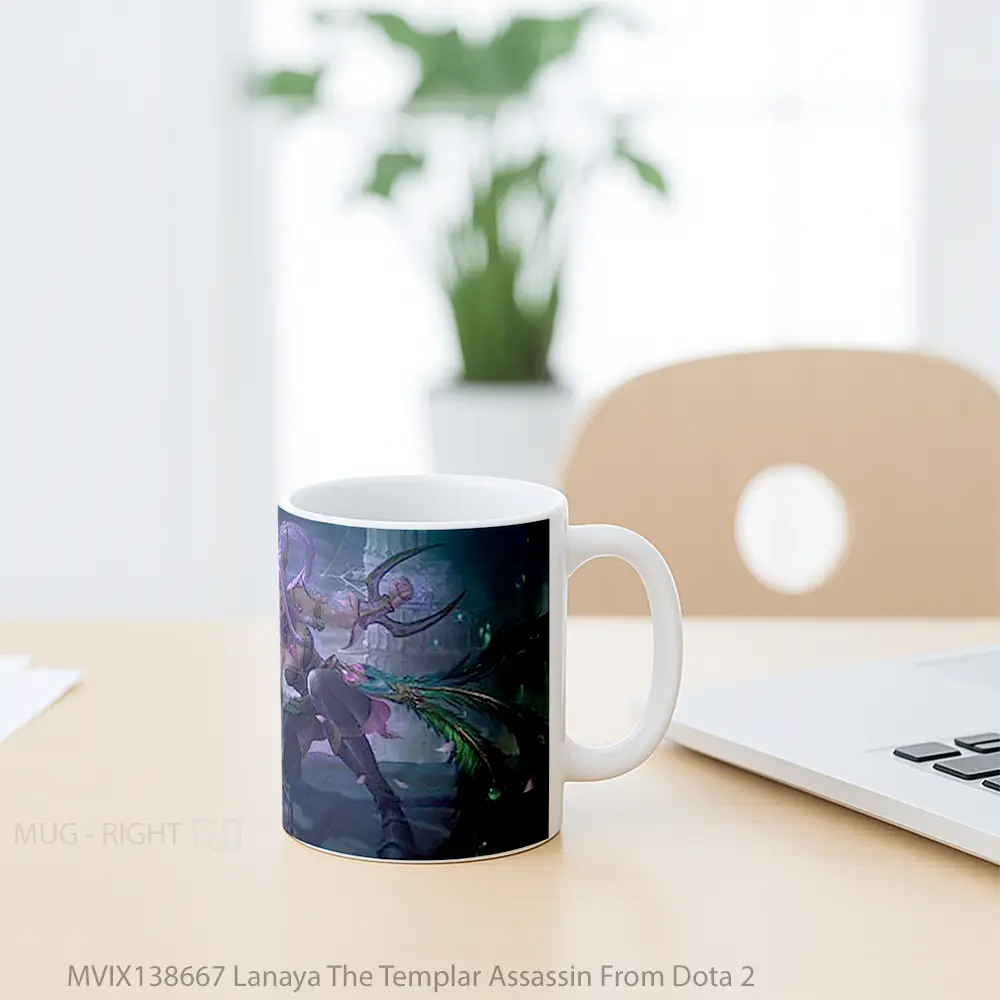 Mug Lanaya The Templar Assassin From Dota 2 Cangkir Gamer - All-side / Desain