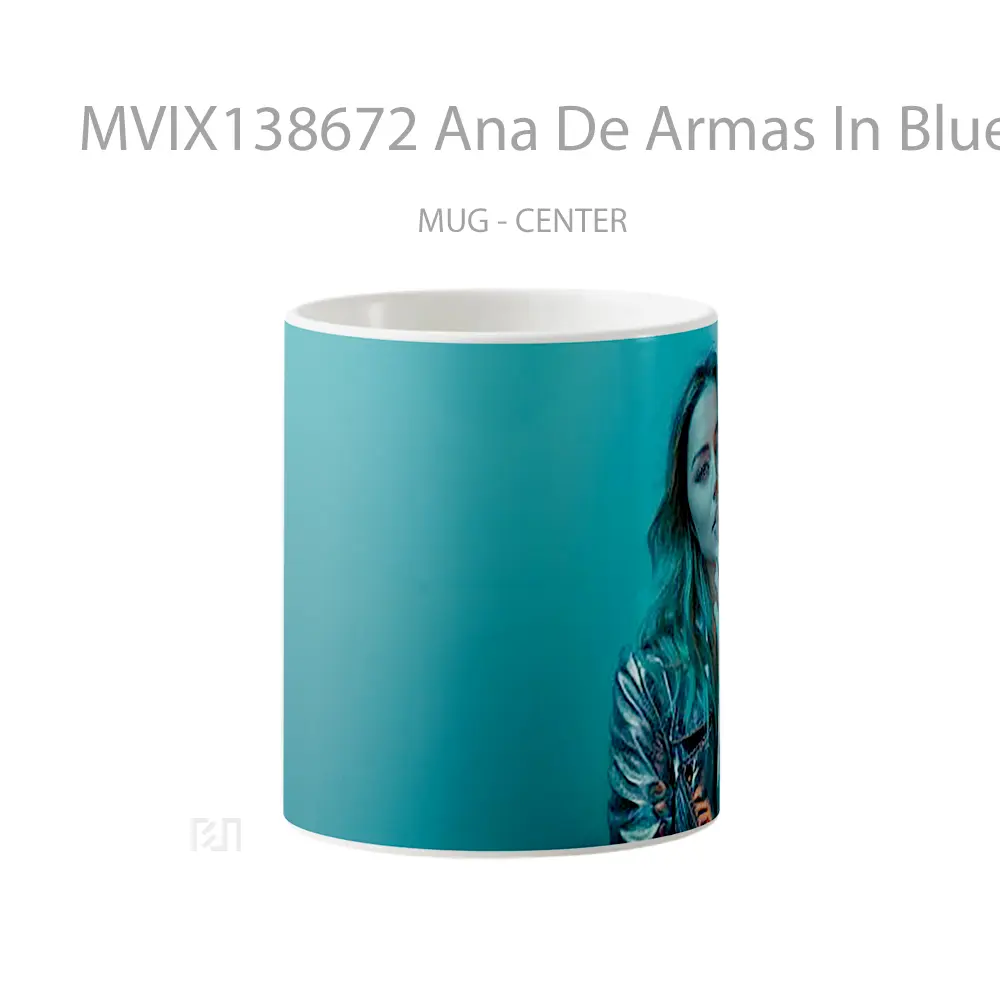 Mug Ana De Armas In Blue Light Gelas Keramik Unik