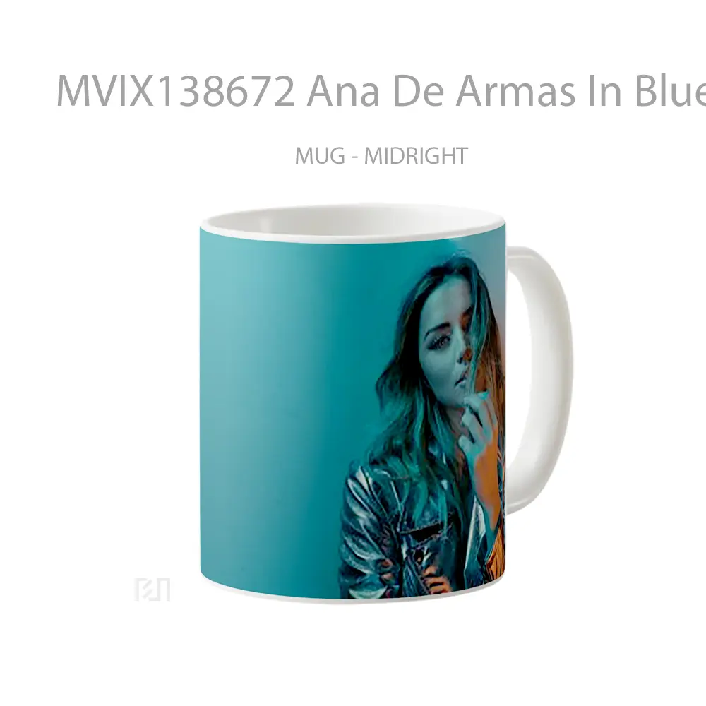 Mug Ana De Armas In Blue Light Gelas Keramik Unik - All-side / Desain